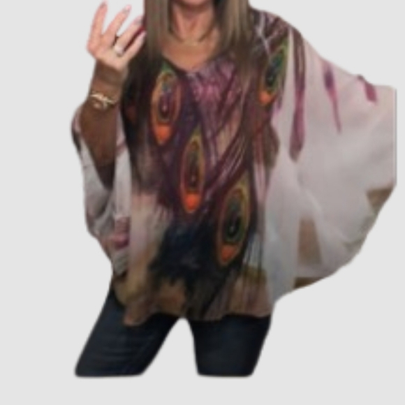 Shear Top Peacock Feather Design - Picture 3 of 7